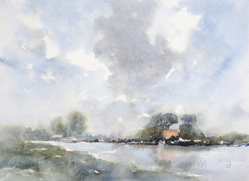 850x617 Edo Hannema Watercolour Art Watercolourart Let The Water