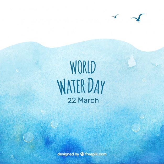 626x626 Watercolor Abstract Background Of World Water Day Vector Free