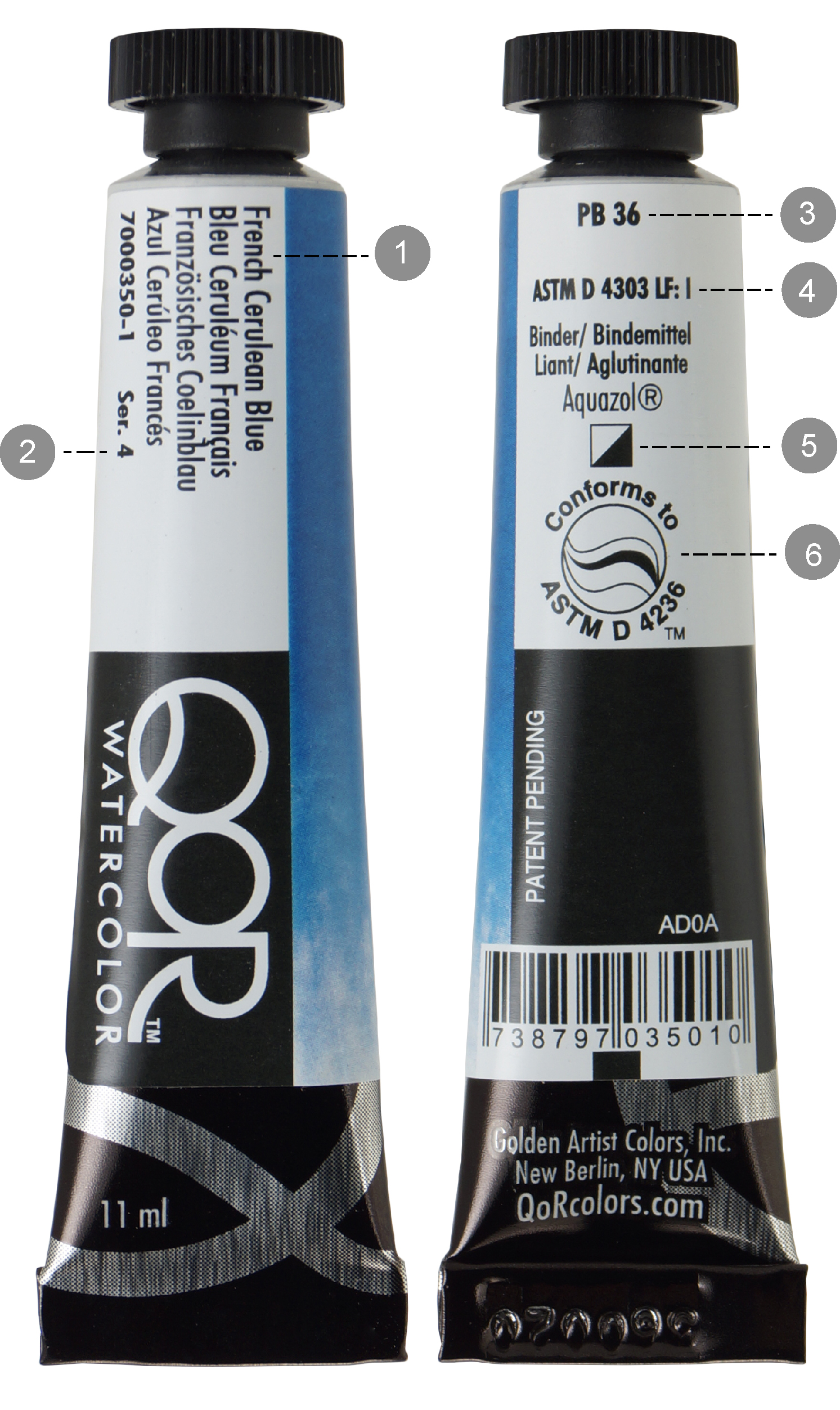 1493x2505 Qor Watercolor Qor Tube Label Information