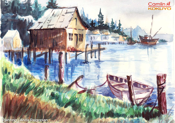 595x419 Experimentation Amp Technique In Watercolour Painting