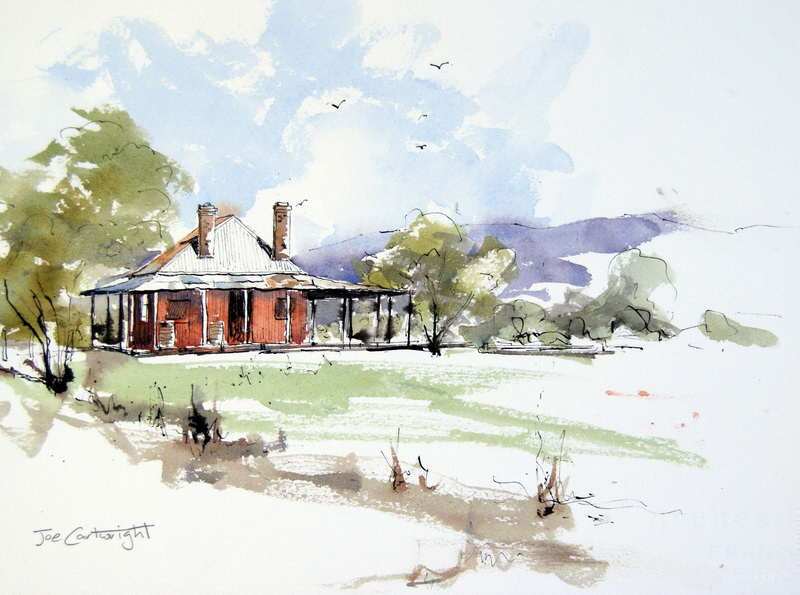 800x595 Gallery Pen, Ink And Wash Paintings Of Joe Cartwright