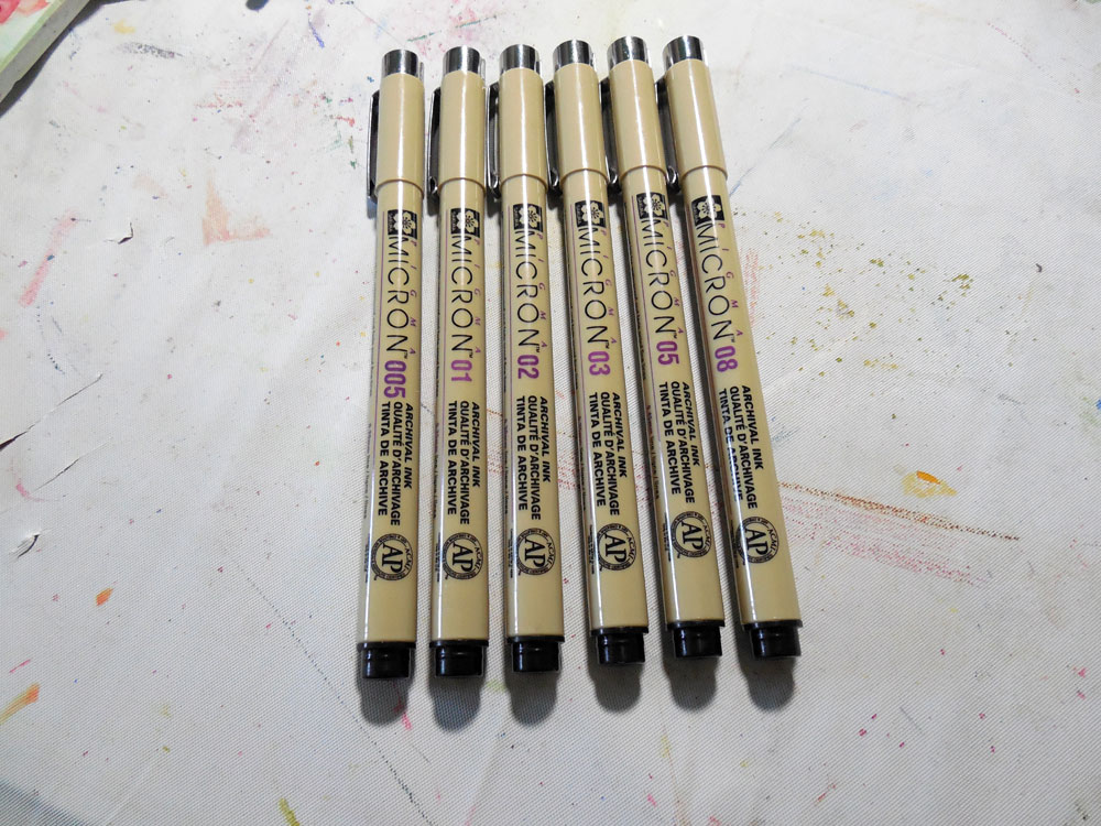 1000x750 Micron Pens And Watercolors Quick Review