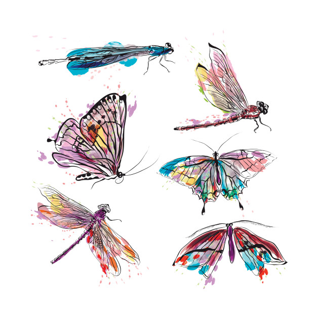 630x630 Watercolor Insects