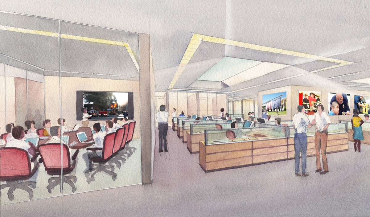 1200x704 Watercolor Interior Architectural Renderings