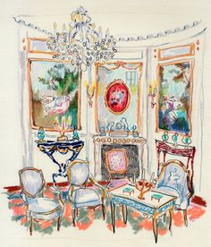 236x276 186 Best Watercolor Interiors Images In 2018