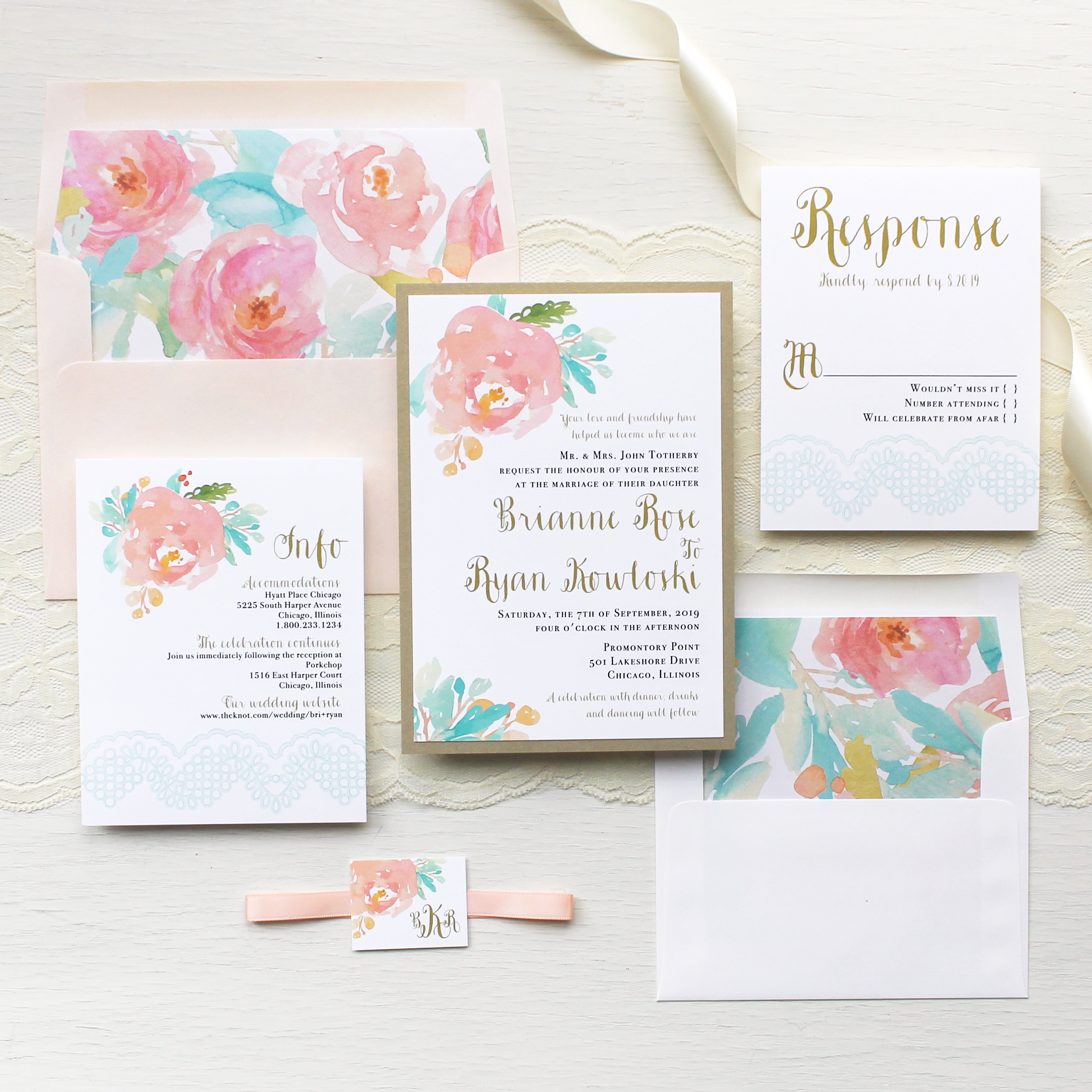 2279x2279 Watercolor Pastel Wedding Invitations Customizable Modern Wedding