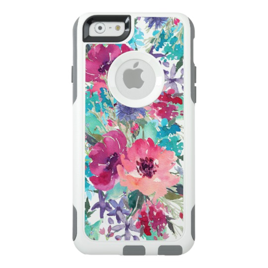 540x540 Colorful Watercolor Floral Pattern Otterbox Iphone Case