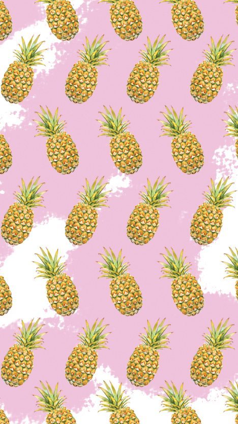 468x832 Free Monstera And Pineapple Wallpaper