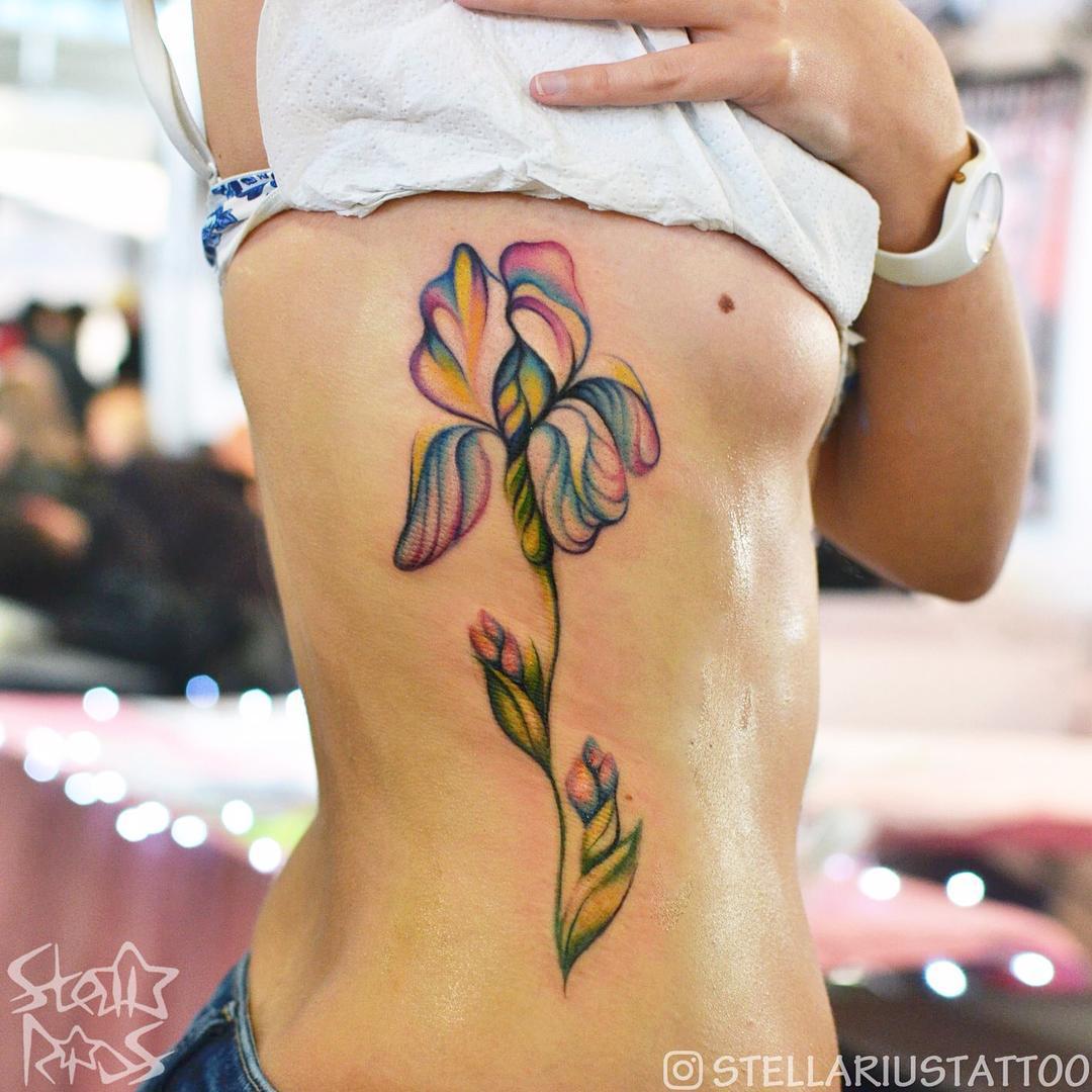 1080x1080 Watercolor Iris Tattoo Artist S T E L L A R I U S Tattoo