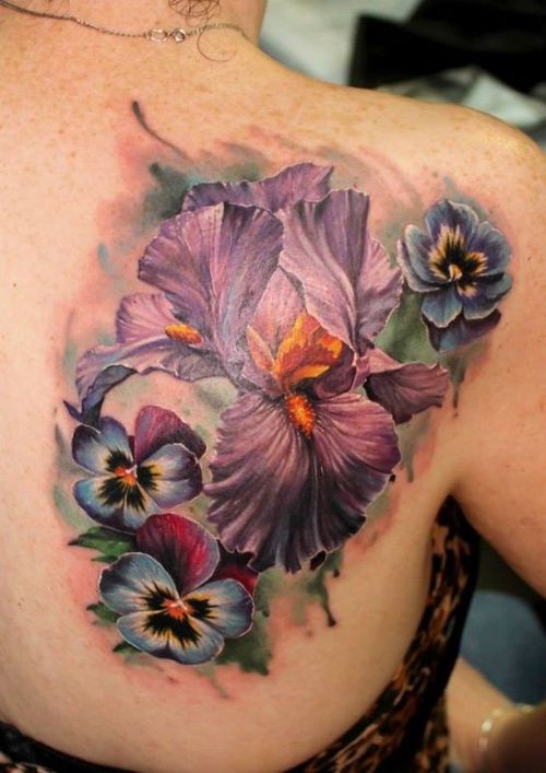 500x707 Iris Tattoo Designs With Meaning