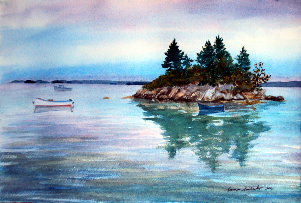 600x406 Original Watercolor Paintings By Laura Tasheiko, Maine Artist