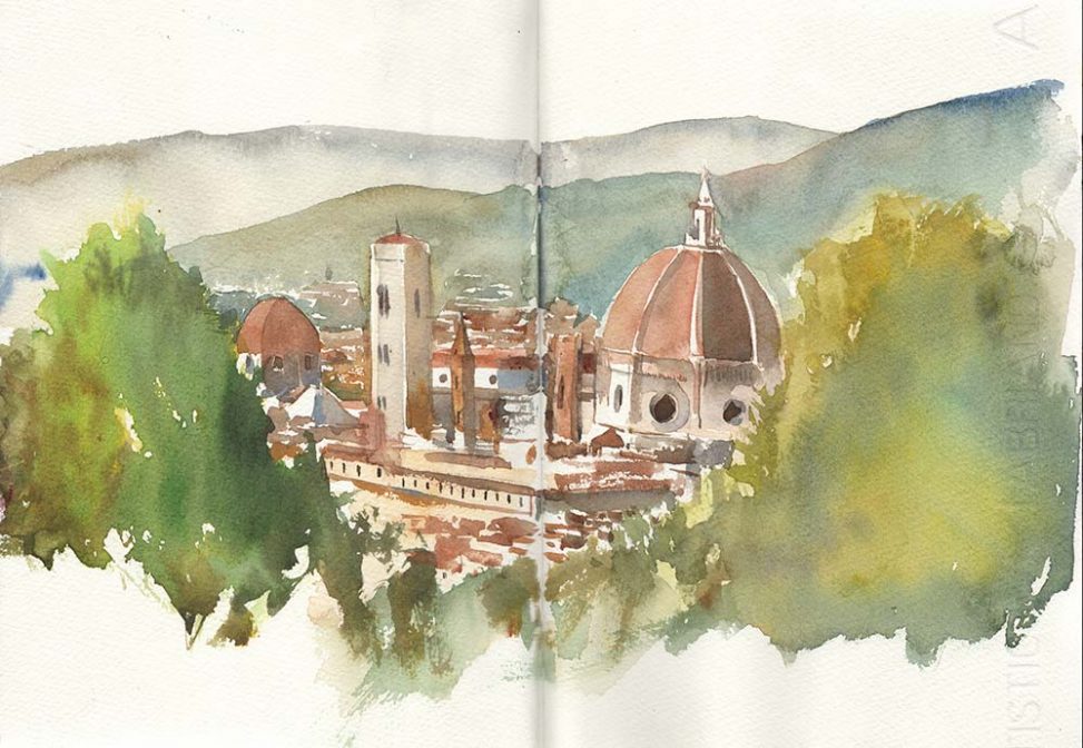 973x672 Italy Watercolor Sketches Sketches, Paintings And Studies