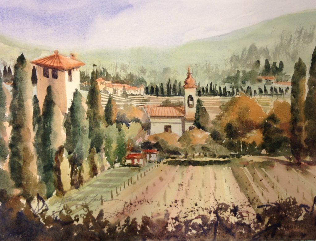 1024x782 Plein Air Painting In Tuscany Il Chiostro