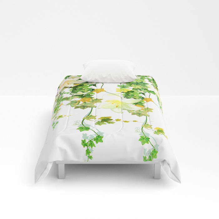 700x700 Watercolor Ivy Comforters By Nadja1 615666760655 [615666760655