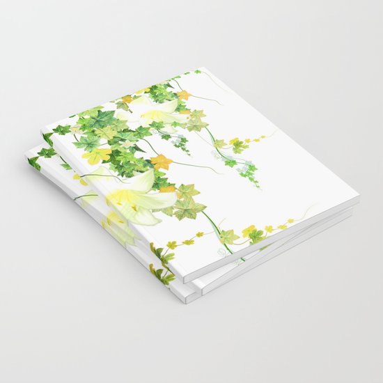 550x550 Watercolor Ivy Notebook By Nadja1 Society6
