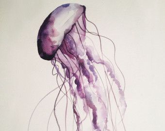 340x270 Made To Order Jellyfish Watercolor Painting By Reneewlevinfineart