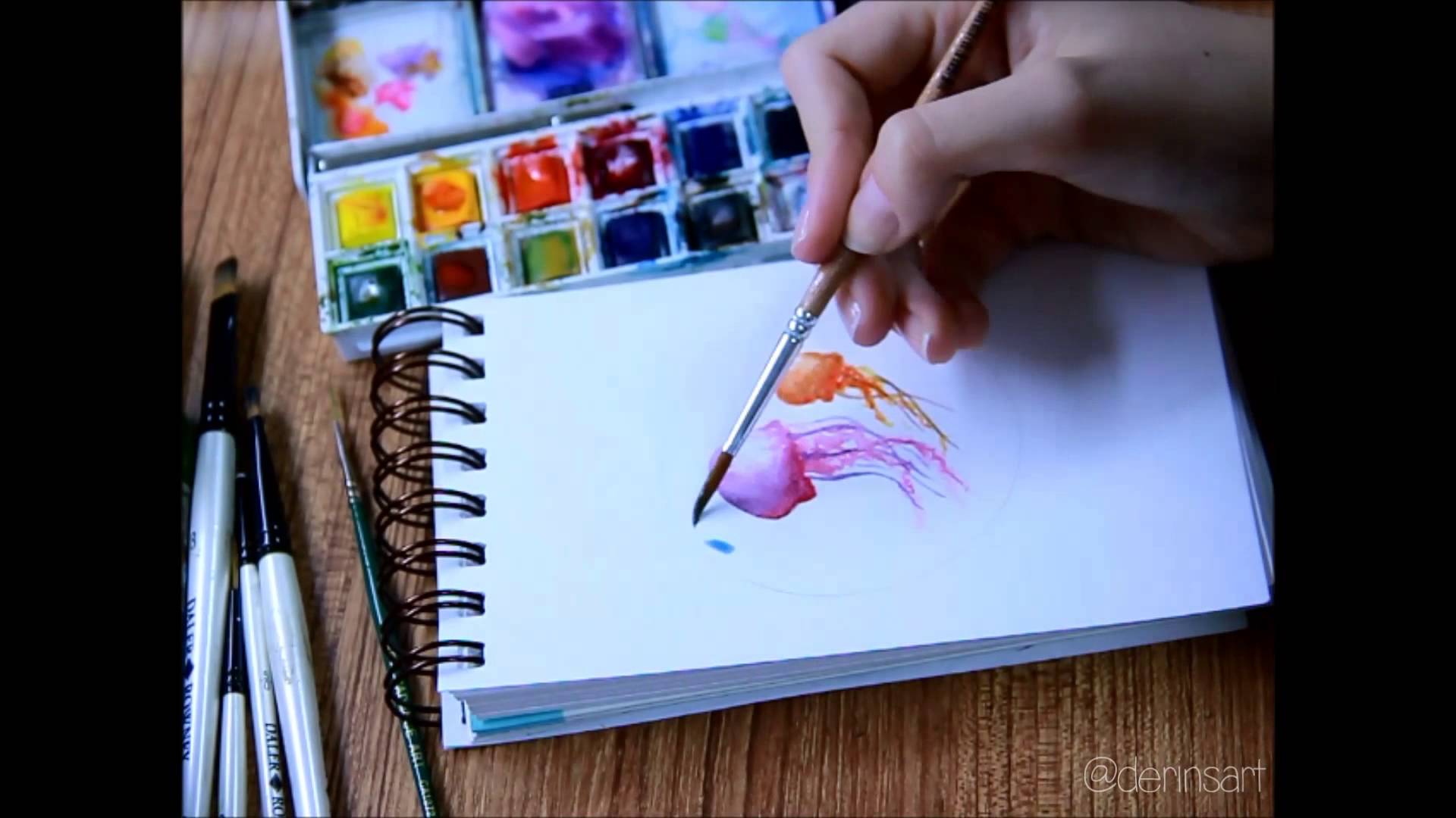 1920x1080 Watercolor Jellyfish