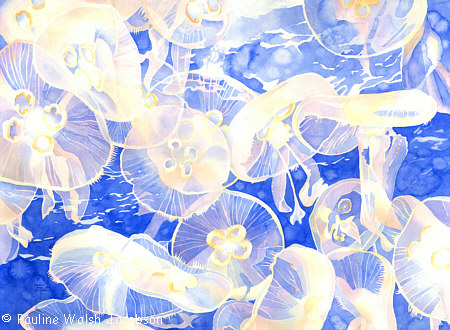 450x330 Watercolor Painting Jellyfish Jubilee