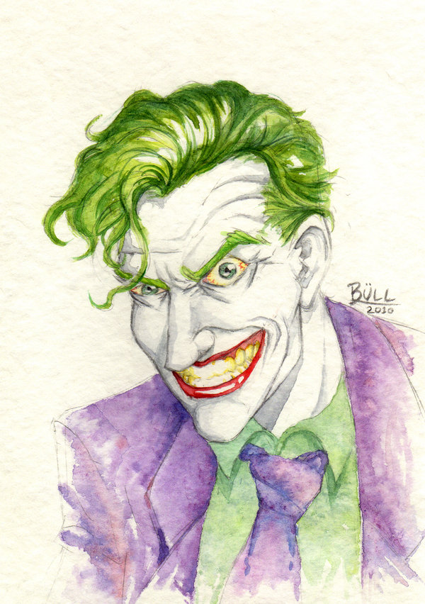 Watercolor Joker at GetDrawings | Free download