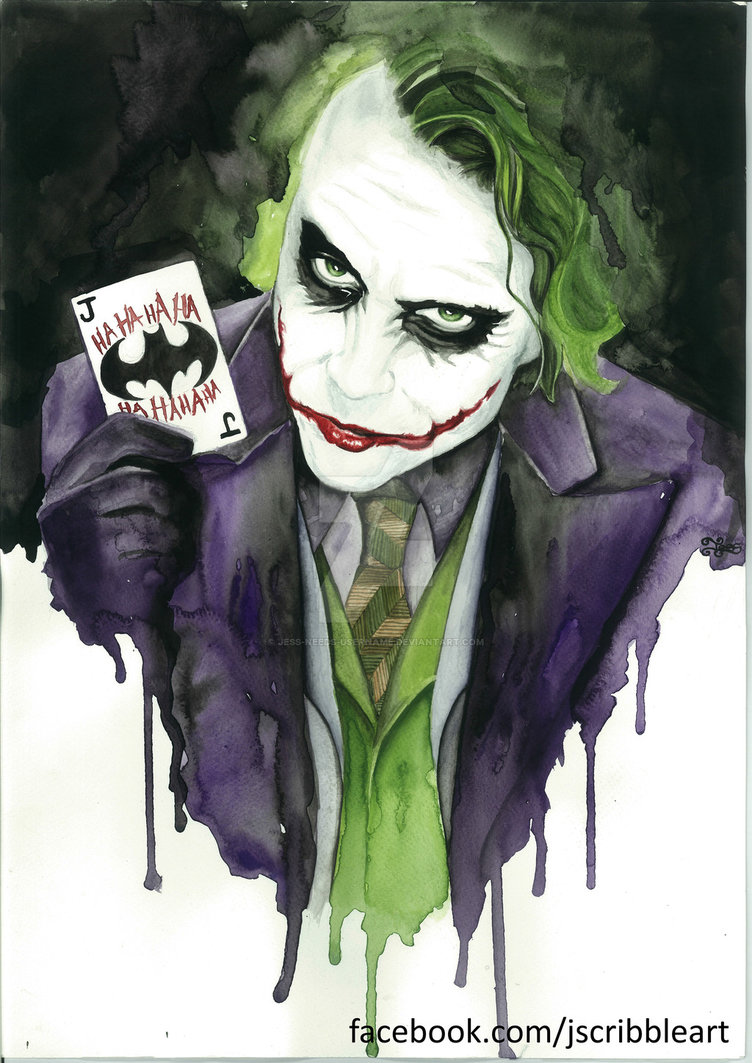 752x1063 Joker Watercolour By Jess Needs Username