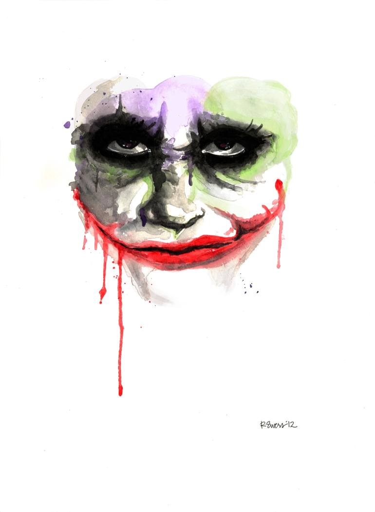 770x1050 The Joker Painting By Robin Ewers Saatchi Art