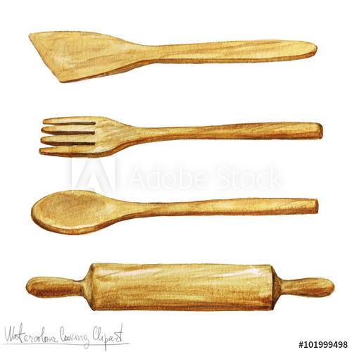 500x500 Watercolor Cooking Clipart