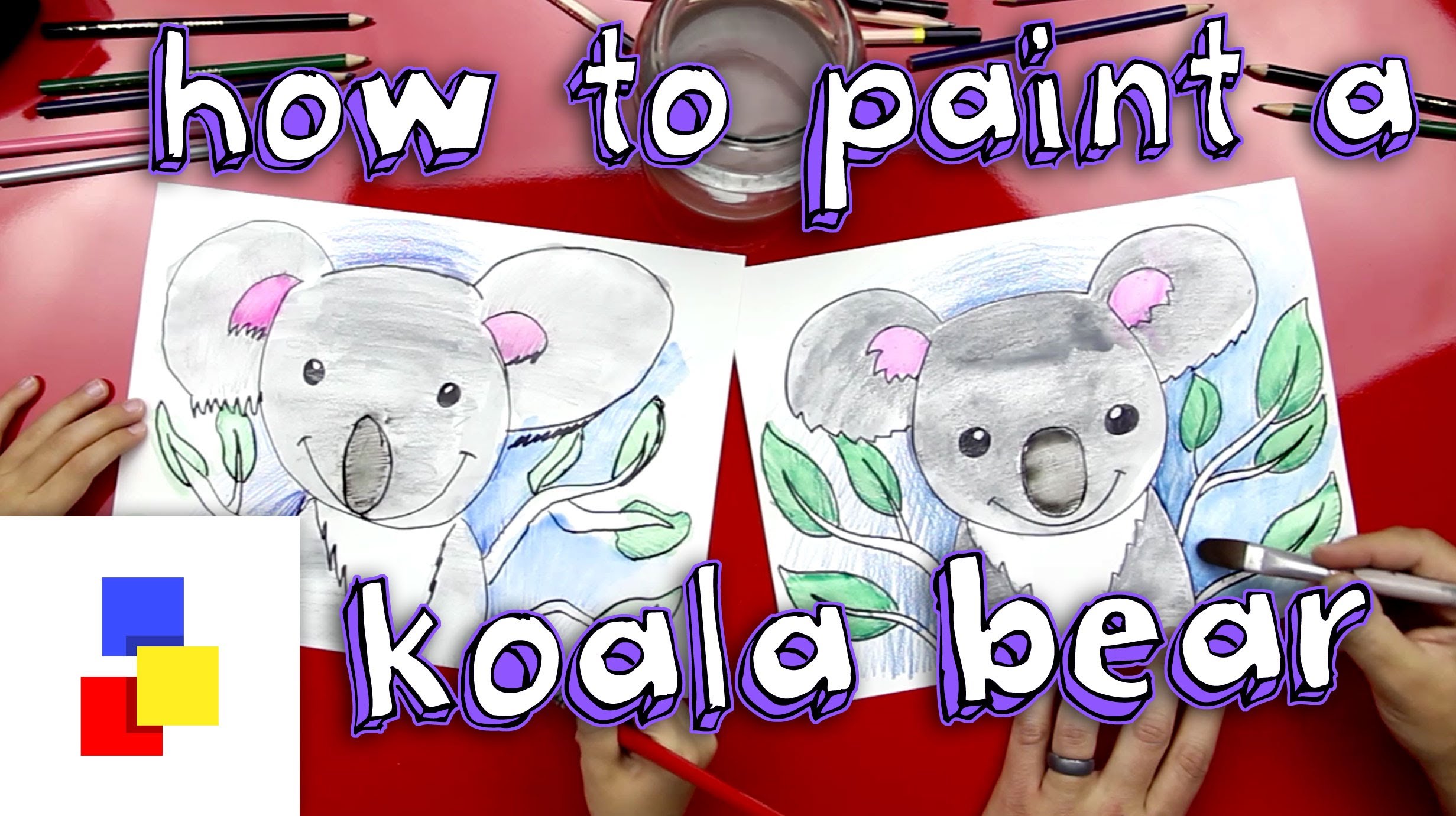 2463x1381 How To Paint A Koala Bear With Watercolor Pencils
