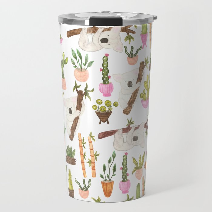 700x700 Watercolor Koala Bears Hanging Out In Their Cactus Succi Garden