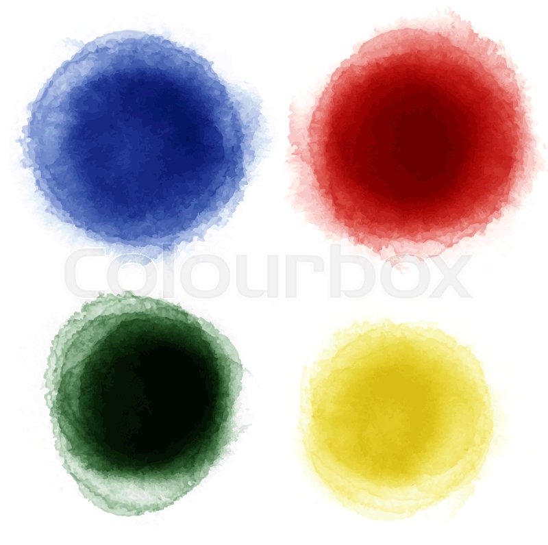 800x796 Set Of Watercolor Labels Design Elements,aquarelle Vector