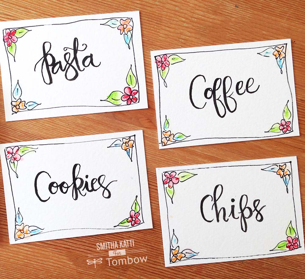 1000x912 Diy Watercolor Labels