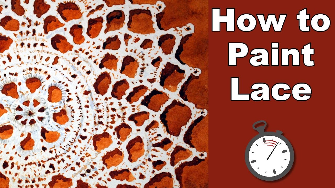 1280x720 How To Paint Lace In Watercolor Time Lapse