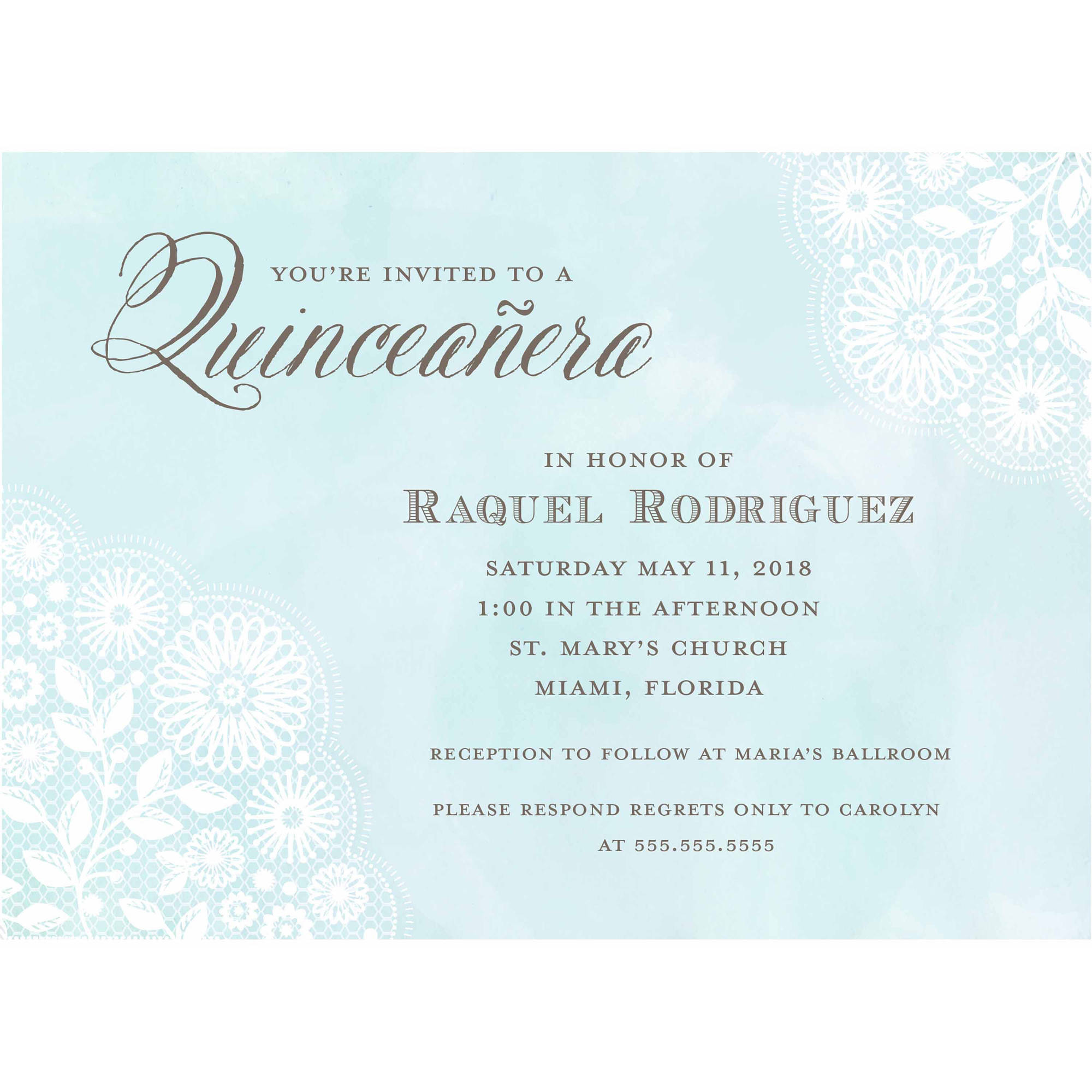 2000x2000 Watercolor Lace Standard Party Invite