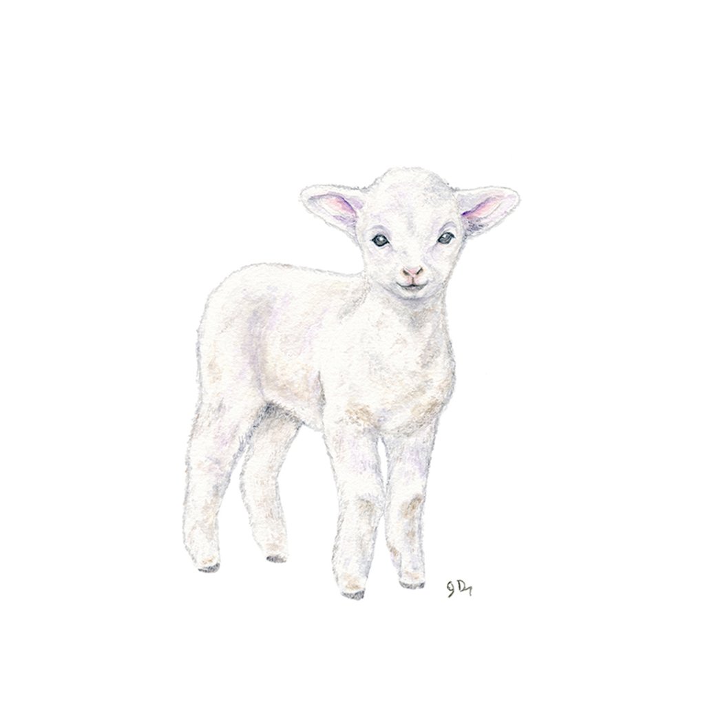 1024x1024 Farm Baby Animal Prints Set Of 8