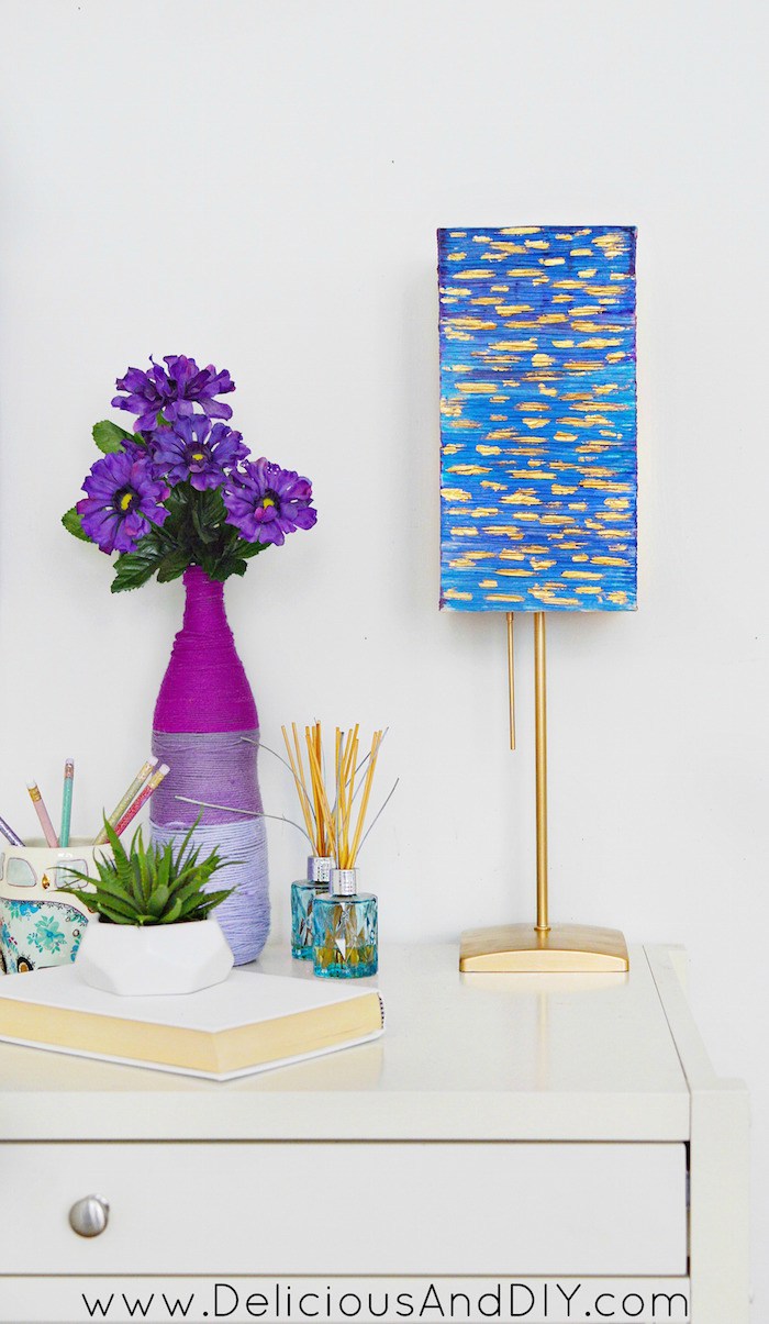 700x1205 Ikea Watercolor Lamp Makeover