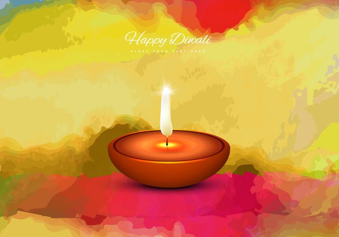 700x490 Oil Lit Lamp On Splash Of Watercolor