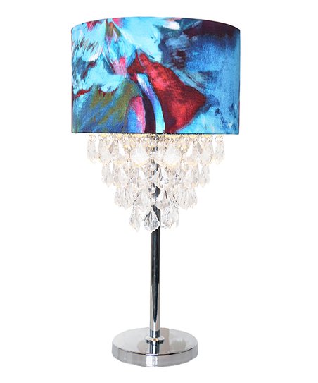 452x543 River Of Goods Watercolor Crystal Tiered Table Lamp Zulily