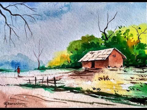 480x360 Watercolor Landscape Tutorial How To Paint A Watercolor