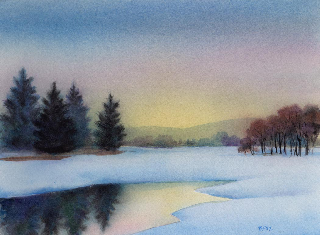 1050x772 Easy Watercolor Paintings Of Landscapes Easy Watercolor Landscape