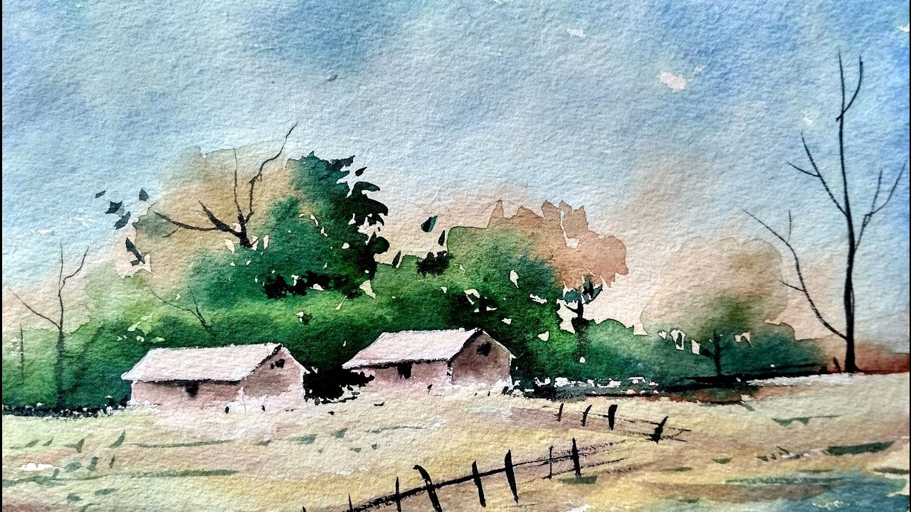 1280x720 Easy Watercolor Paintings Of Landscapes Simple Watercolor