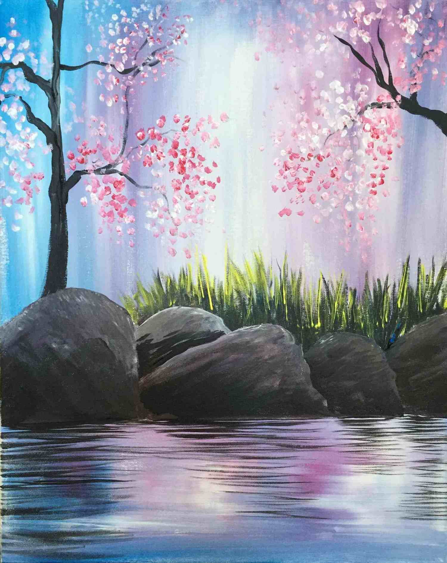 1500x1891 The Images Collection Of Landscapes Easy Spring Paintings Decor