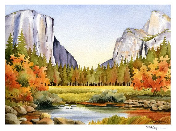 570x422 Gallery Watercolor Landscape Painting Technique,