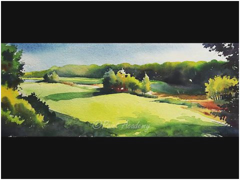 480x360 Watercolor Landscape Painting Tutorial Good The 25 Best Watercolor