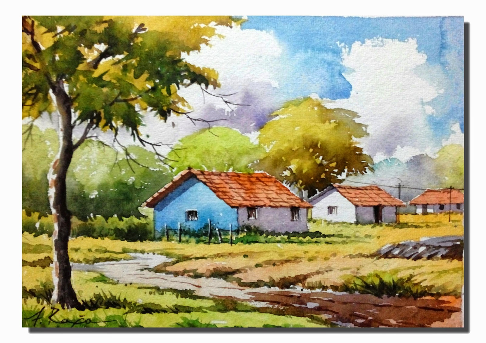 1600x1130 Watercolor Landscape