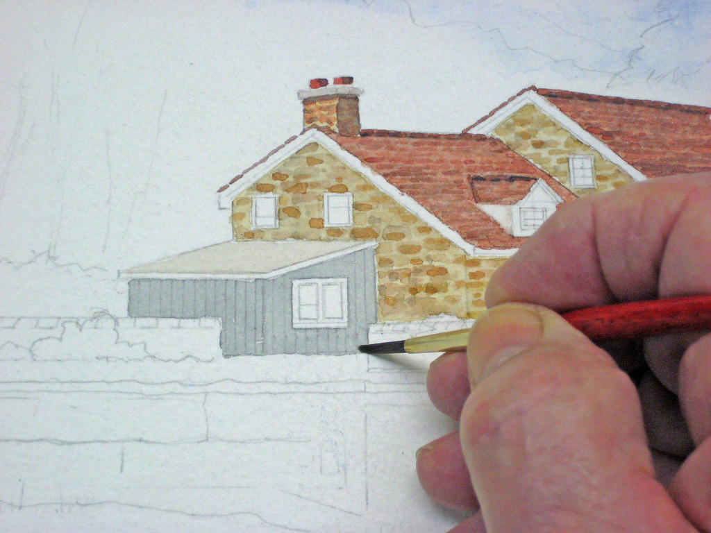 1024x768 How To Paint A Landscape In Watercolor