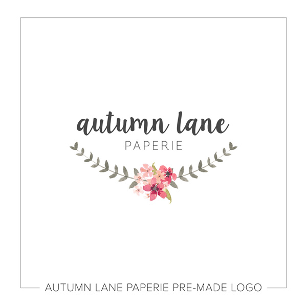600x600 Watercolor Flowers Amp Laurel Logo