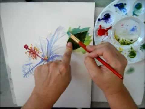 480x360 Leaf Printing In Watercolors
