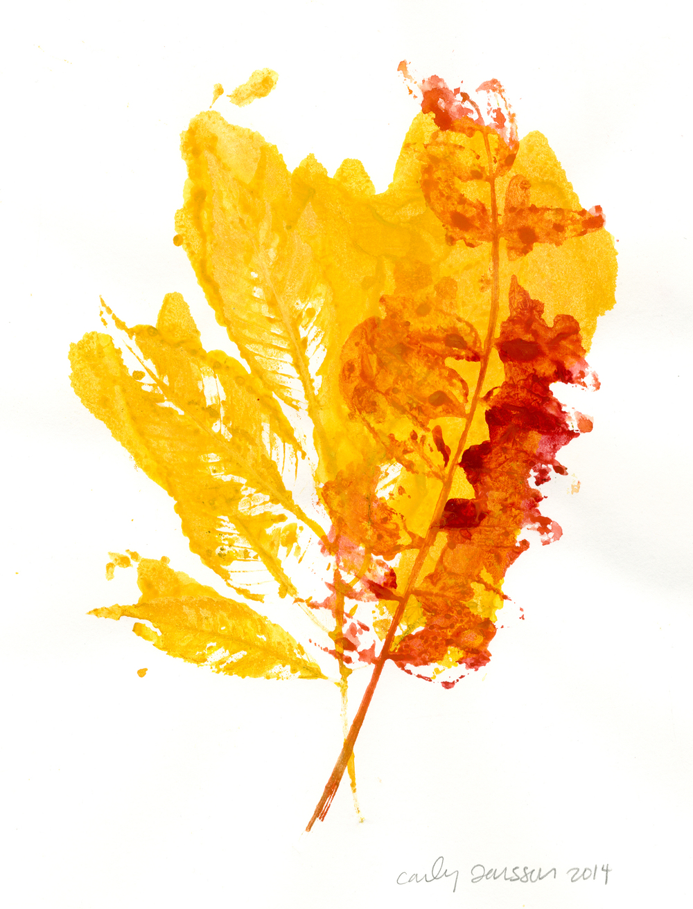 1000x1313 Leaf Prints Carly Larsson