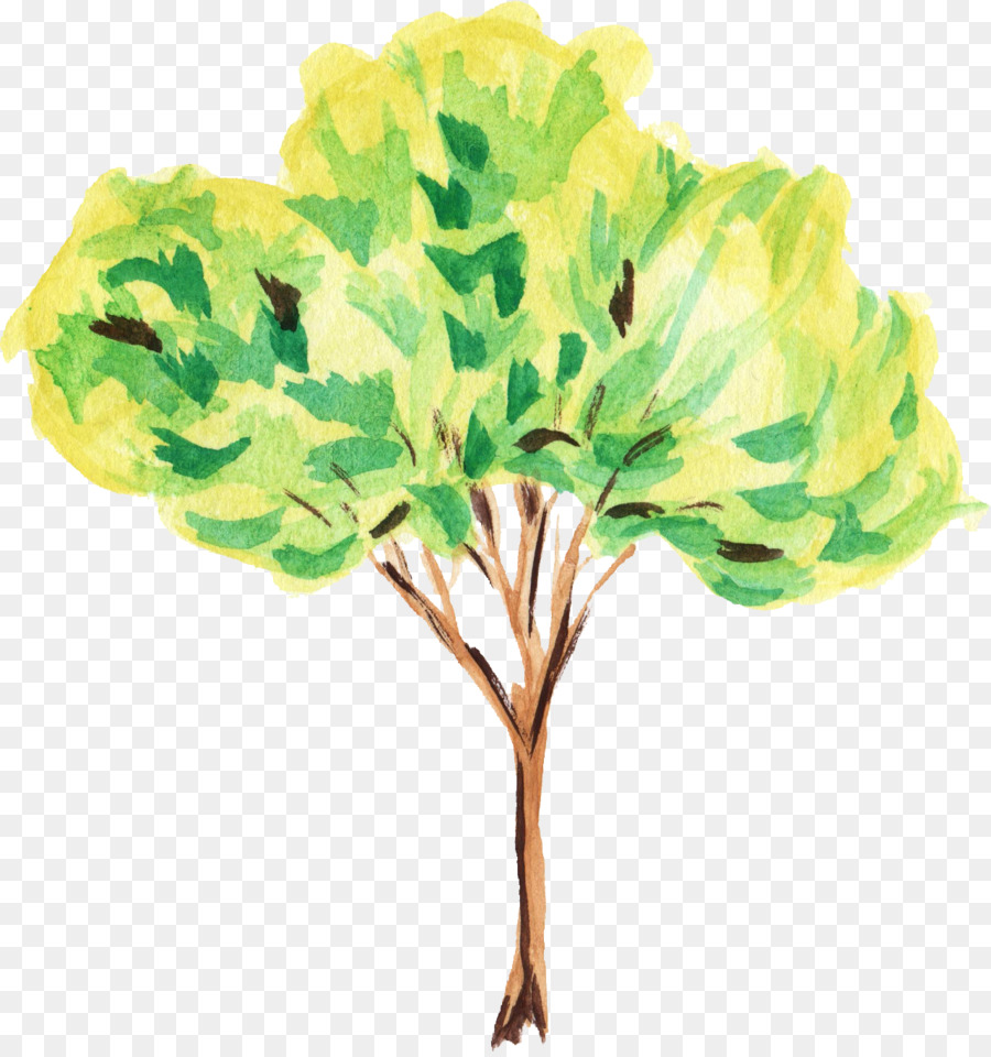 900x960 Tree Watercolor Painting Art Clip Art