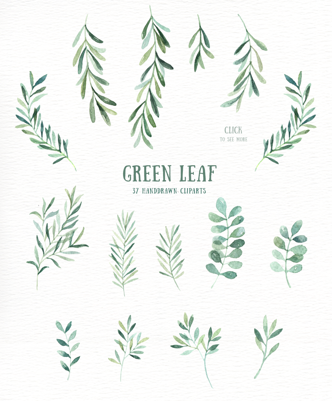 1160x1401 Green Leaf Watercolor Clipart Watercolor, Leaves And