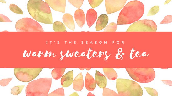 550x309 Watercolor Leaves Autumn Wallpaper